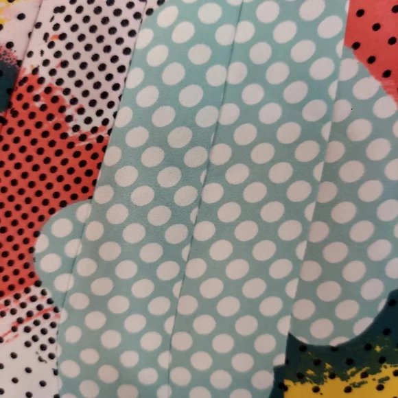 1 State Mini Skirt Polka Dot Print Side Zip Multi Color Sz S - Picture 7 of 12